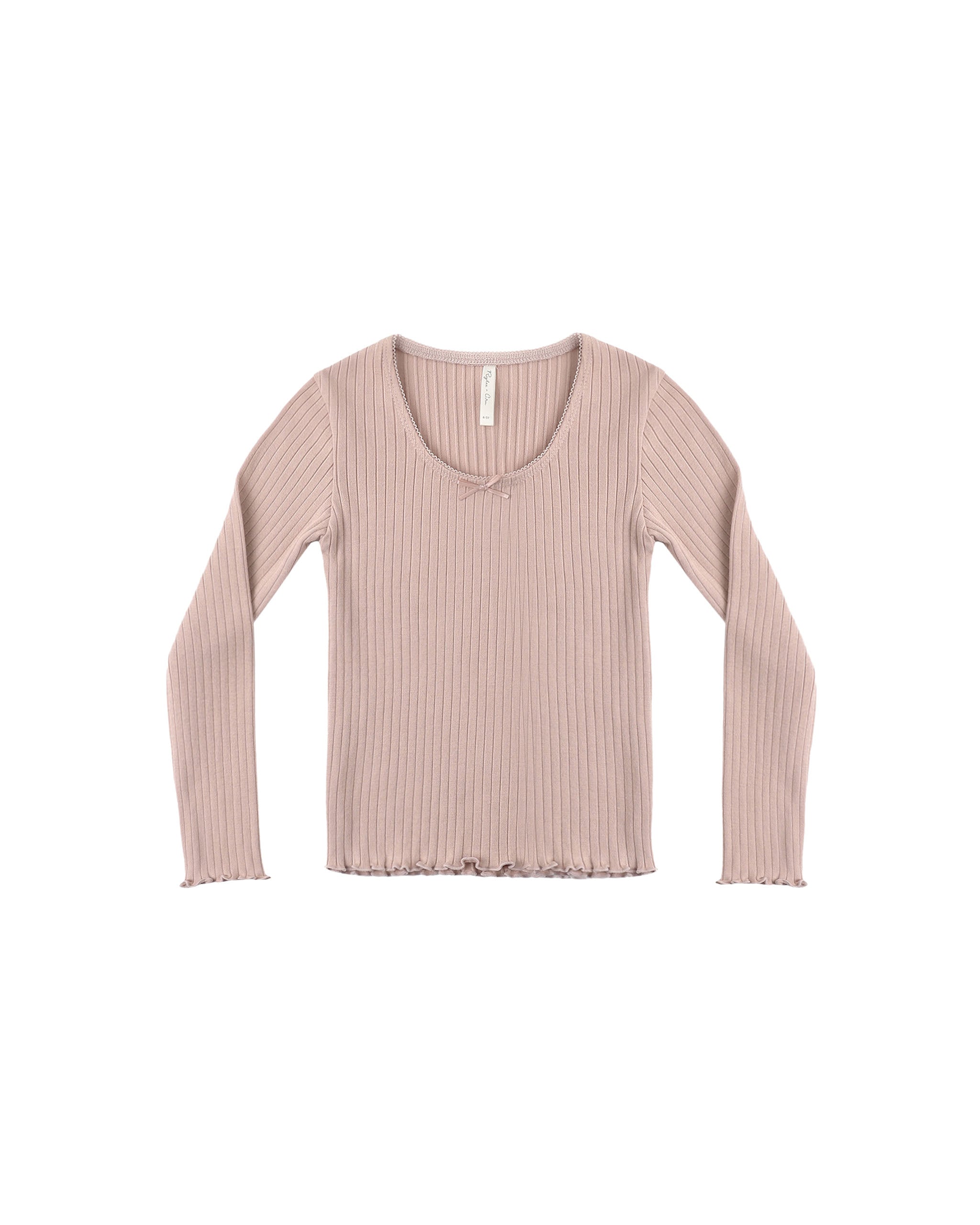 Ribbed Long Sleeve (Rosewood)