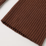 Flare Rib Knit Pant (Mulberry)