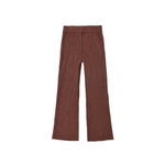 Flare Rib Knit Pant (Mulberry)