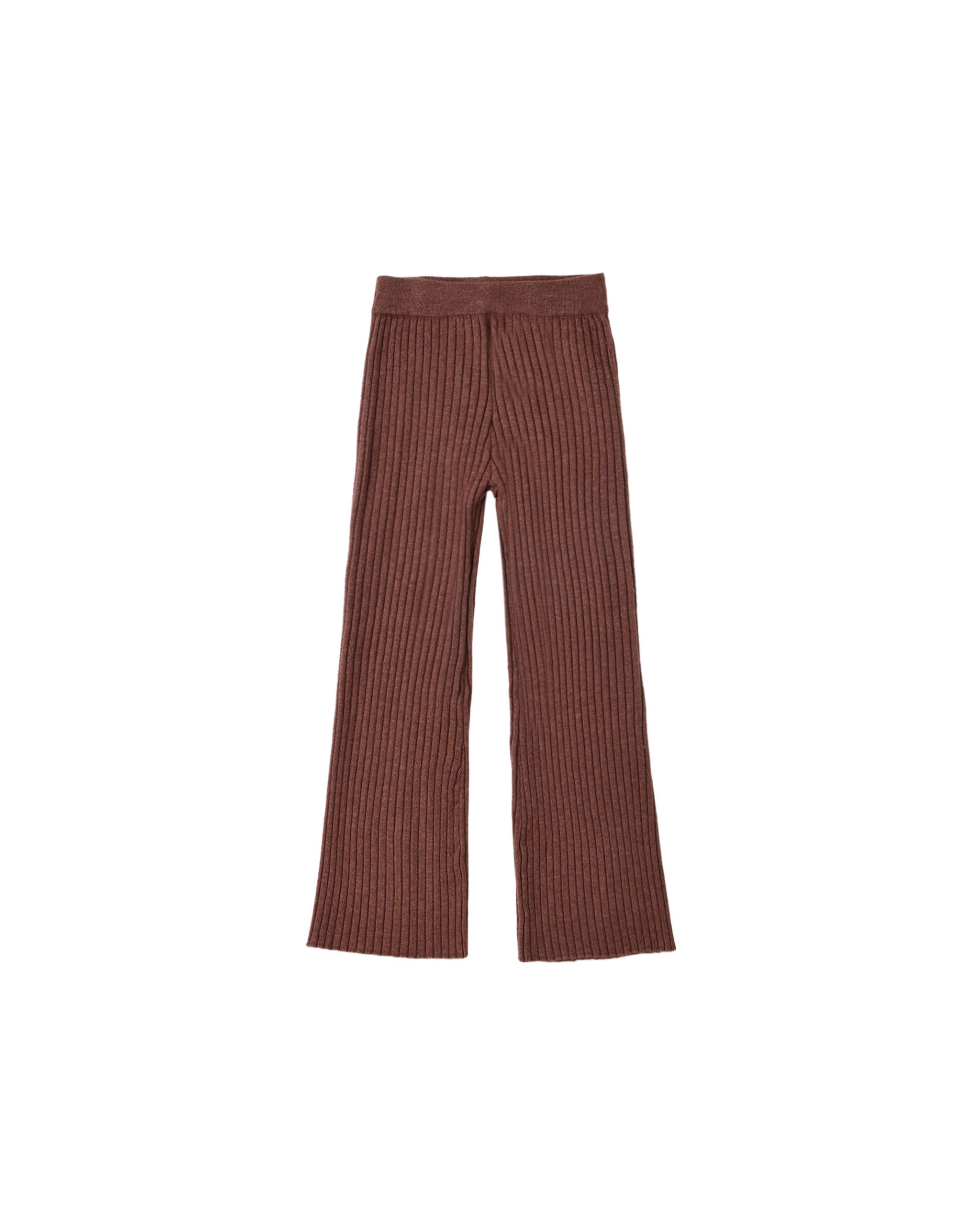Flare Rib Knit Pant (Mulberry)