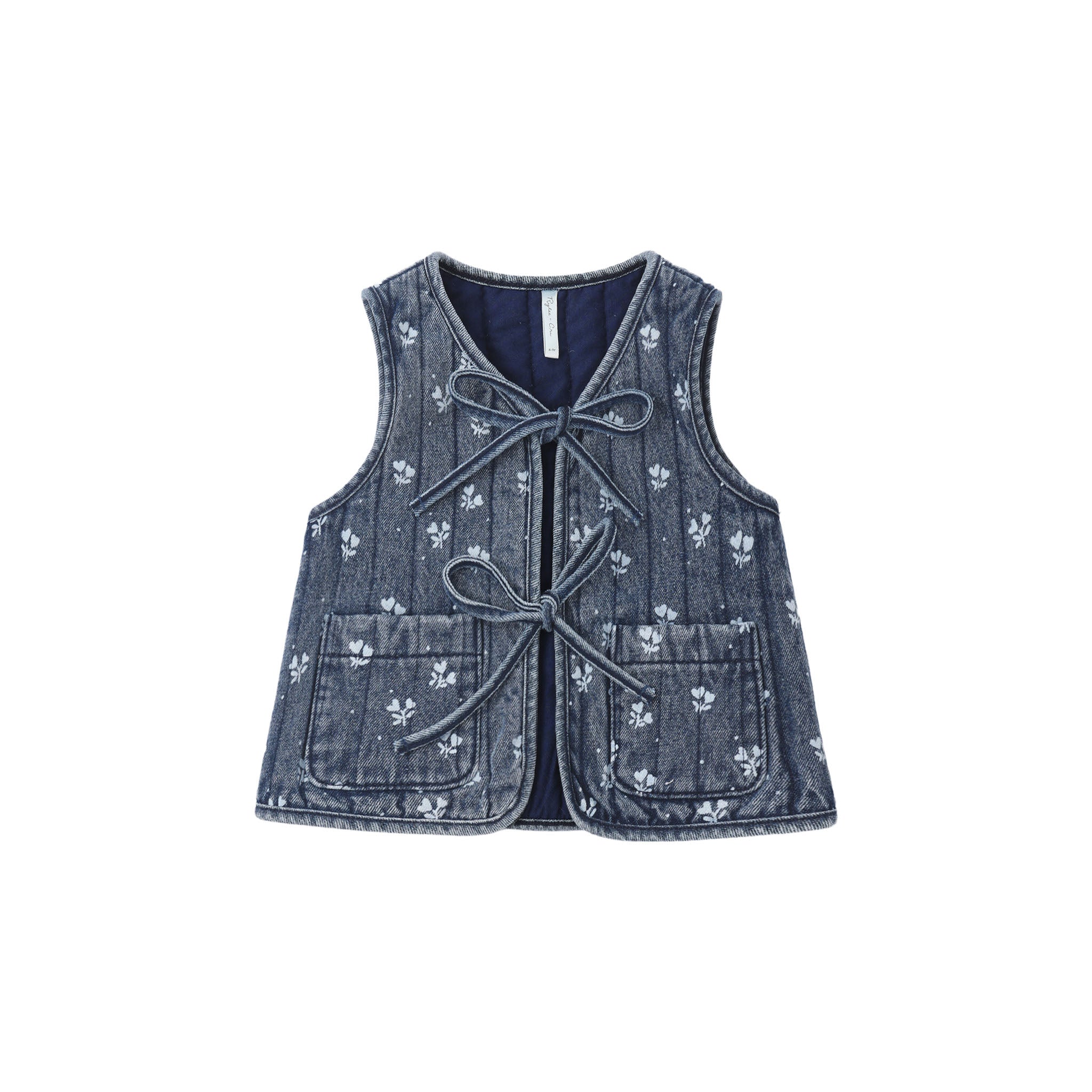 Denim Vest (Heart Ditsy)