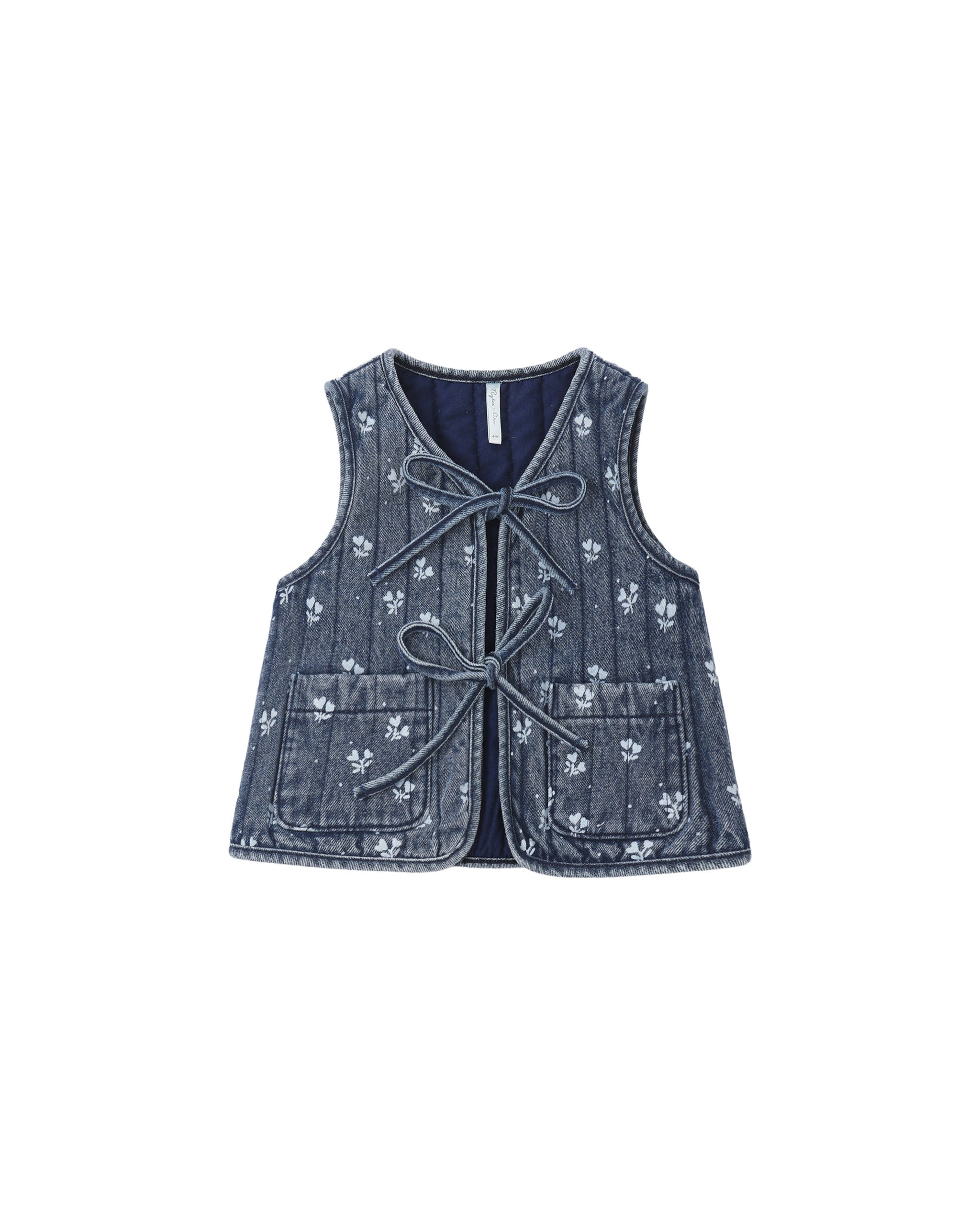 Denim Vest (Heart Ditsy)