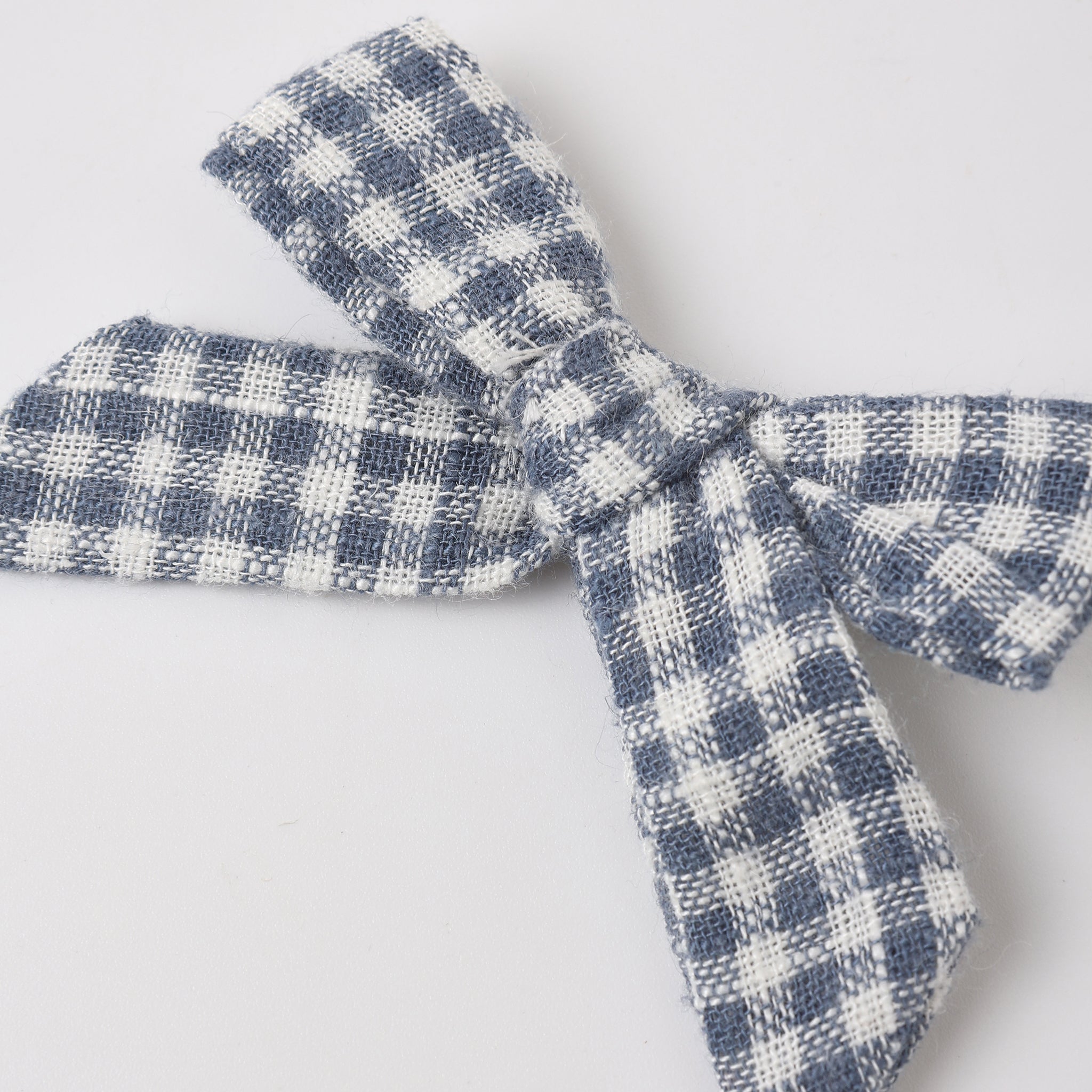 Set of 2 Bows (Marine Gingham)