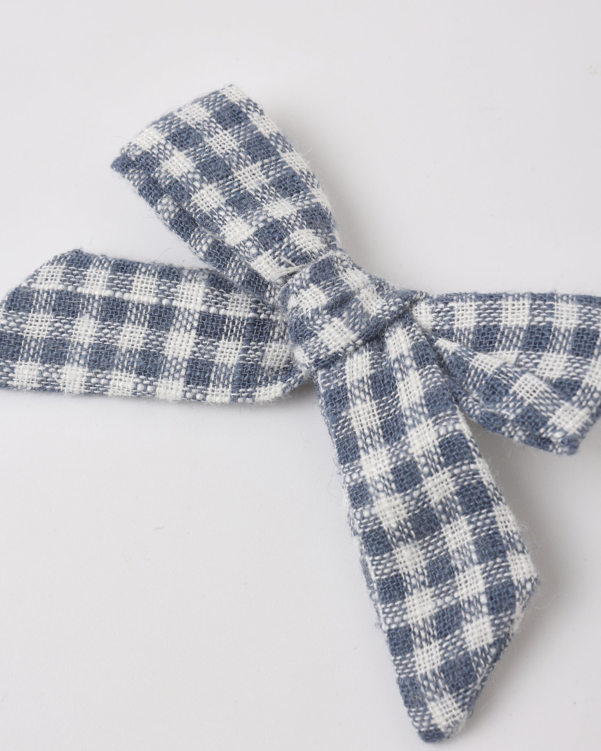 Set of 2 Bows (Marine Gingham)