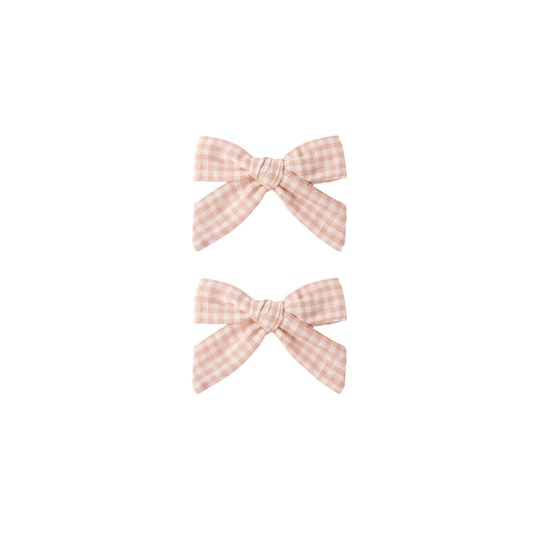 Set of 2 Bows (Petal Gingham)