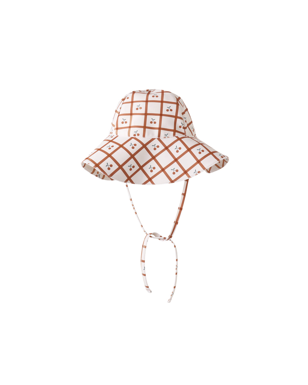 Floppy Swim Hat (Cherry Check)