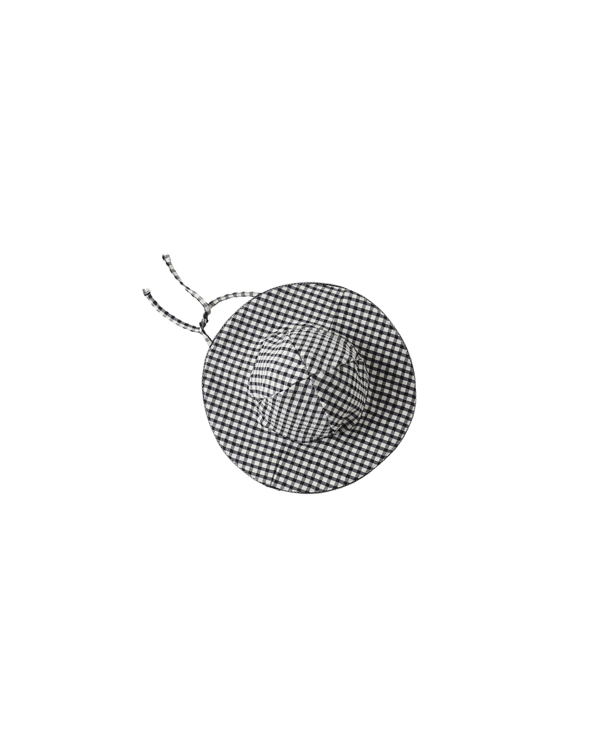 Swim Hat (Black Gingham)