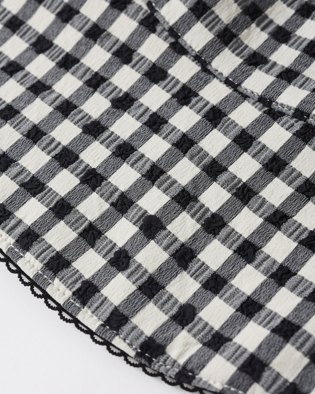 Swim Hat (Black Gingham)