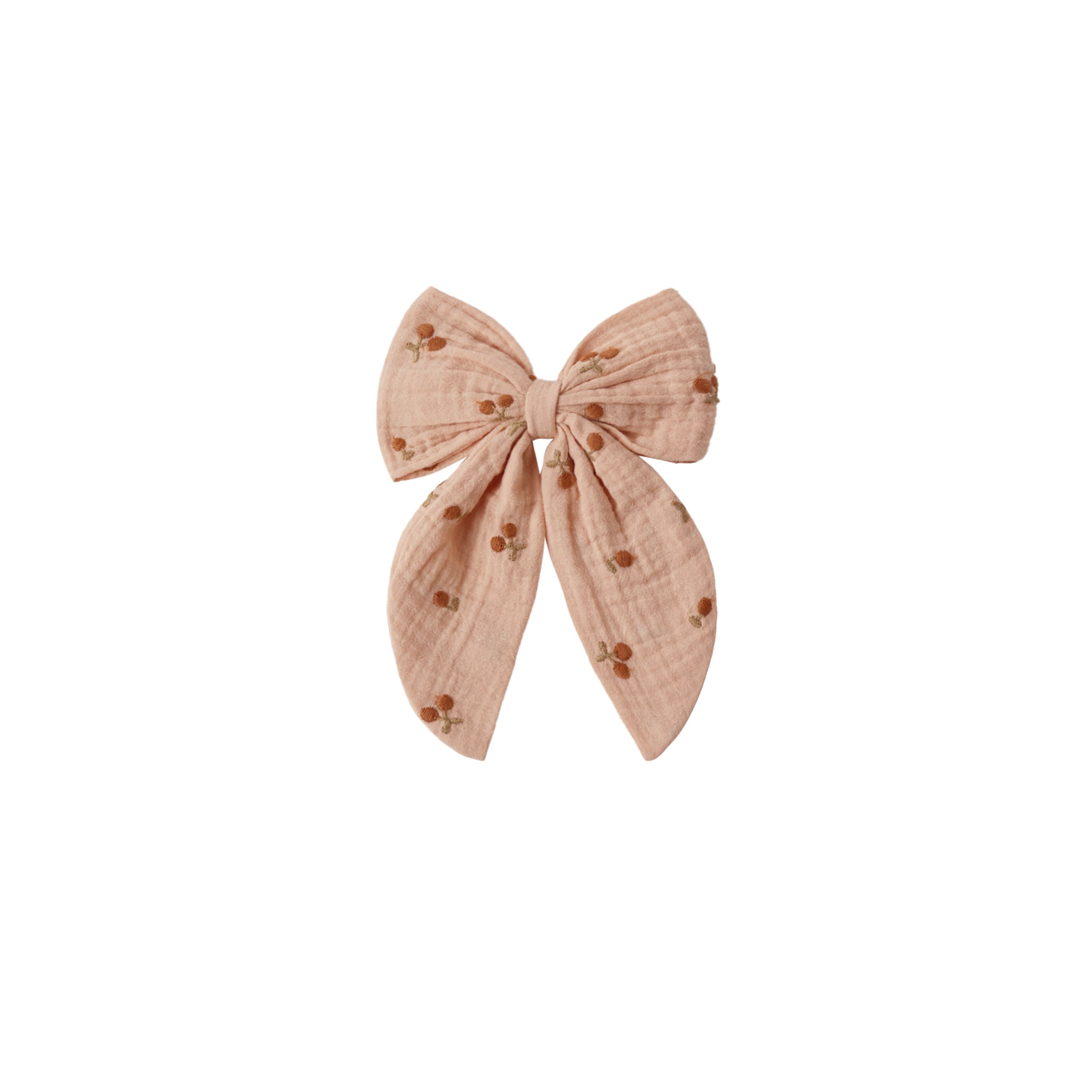 Oversized Bow (Cherry Embroidery)