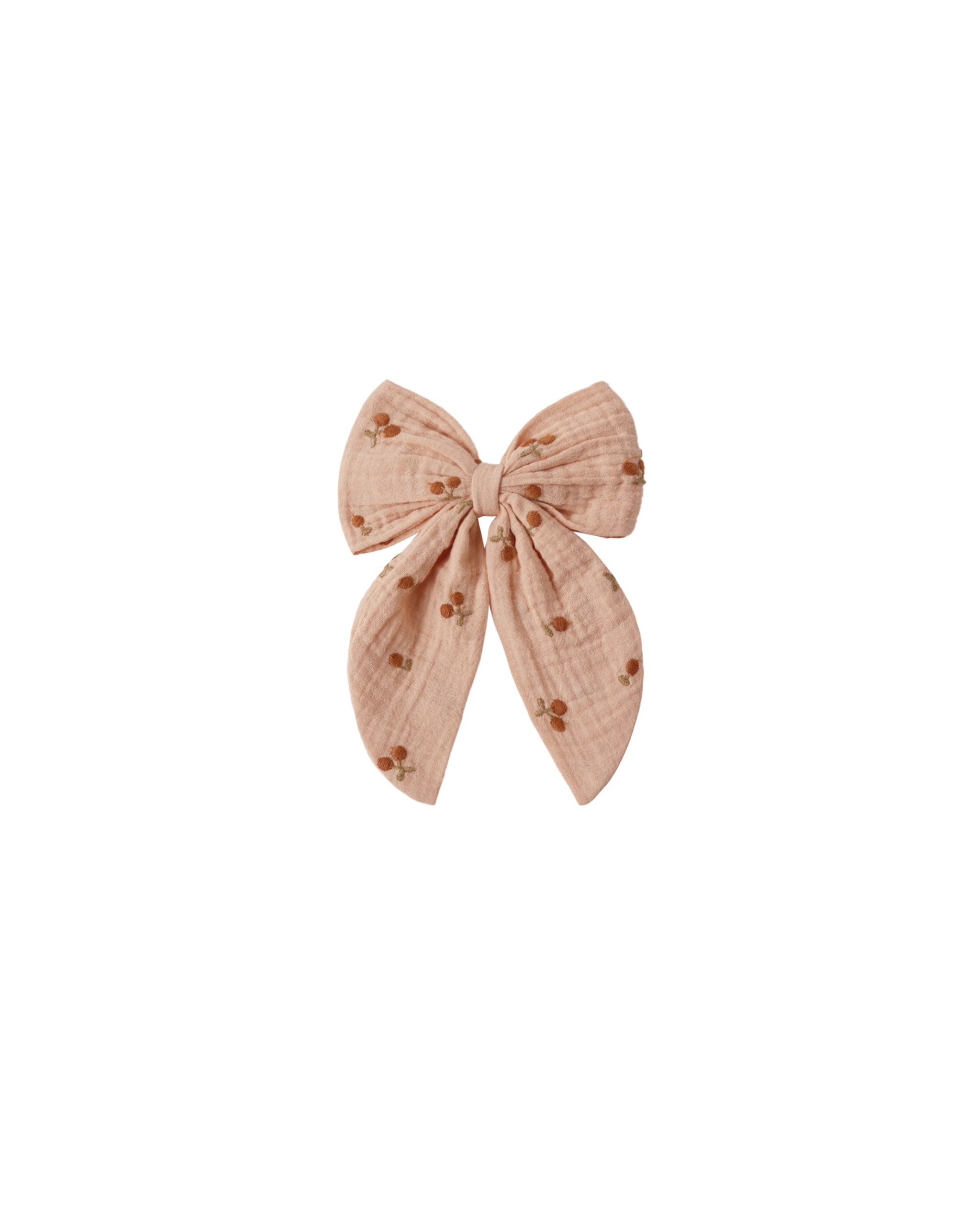 Oversized Bow (Cherry Embroidery)