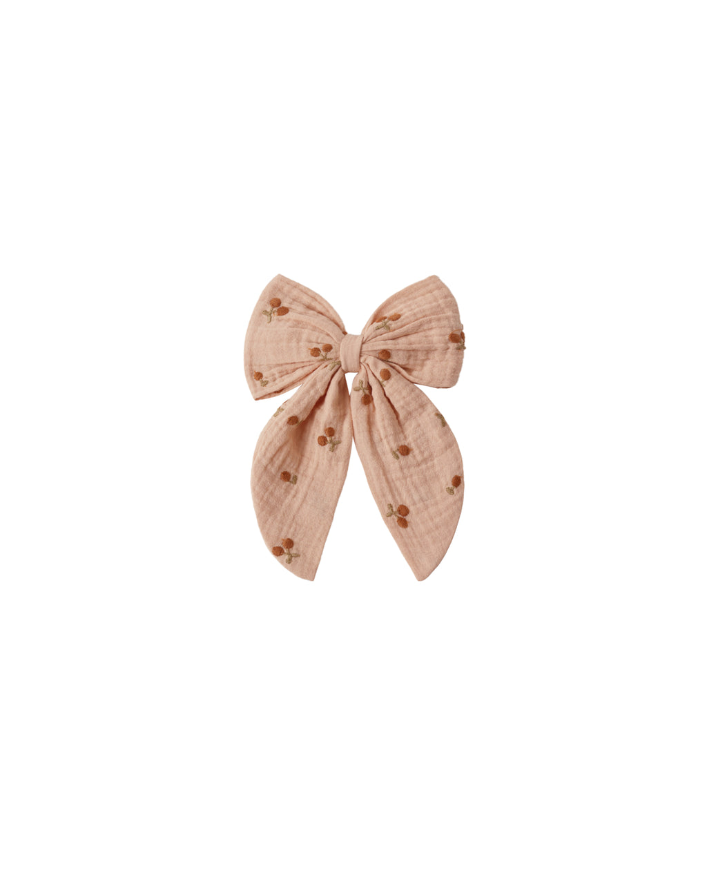 Oversized Bow (Cherry Embroidery)