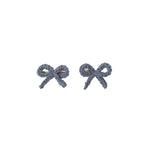 Crochet Bow Clip (Marine)