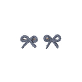 Crochet Bow Clip (Marine)