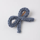 Crochet Bow Clip (Marine)