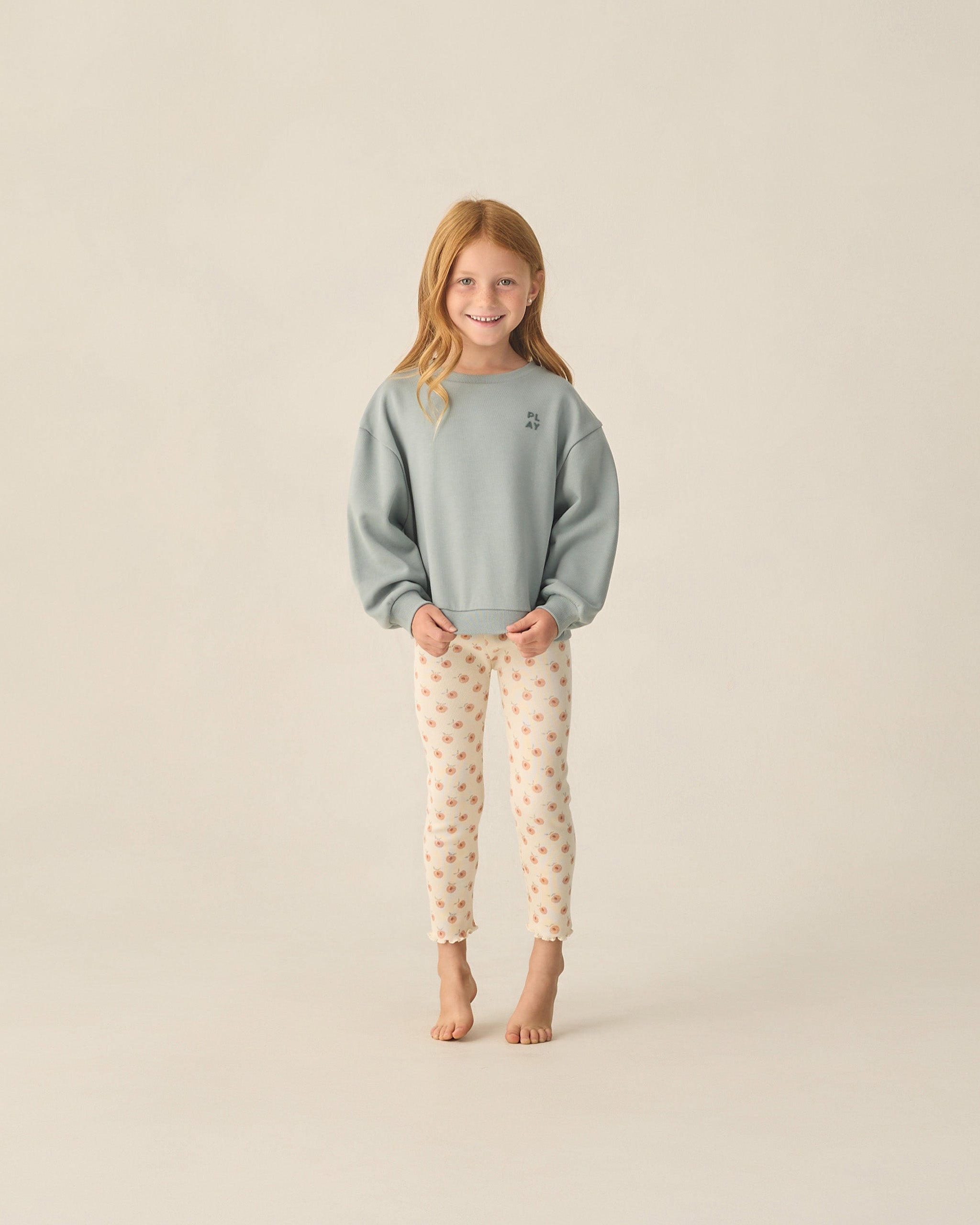 Ribbed Legging Set (Natural, Melon)
