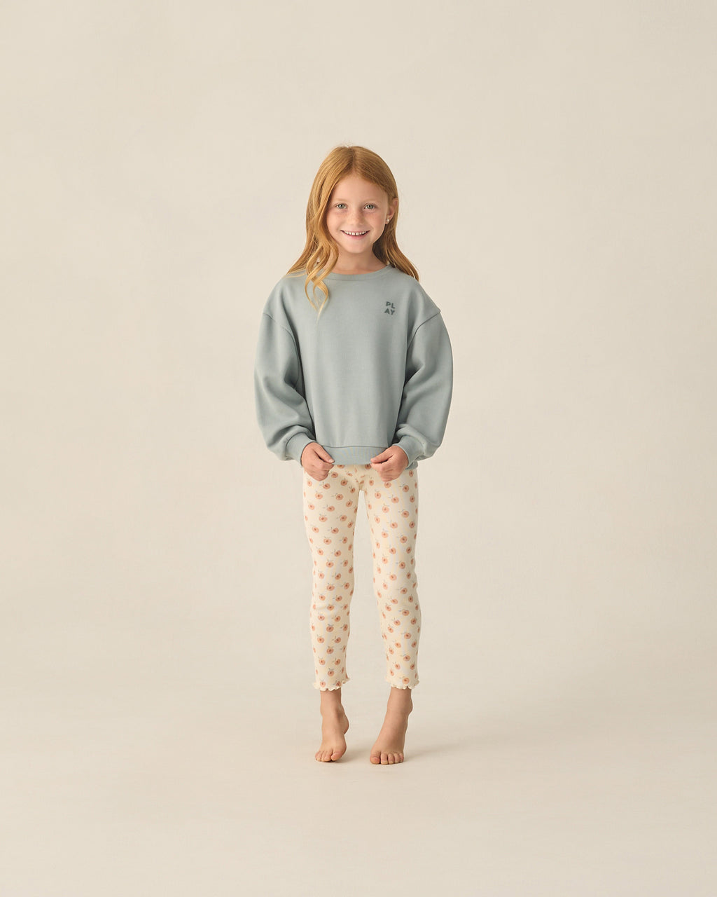 Ribbed Legging Set (Natural, Melon)