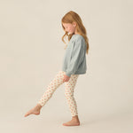 Ribbed Legging Set (Natural, Melon)