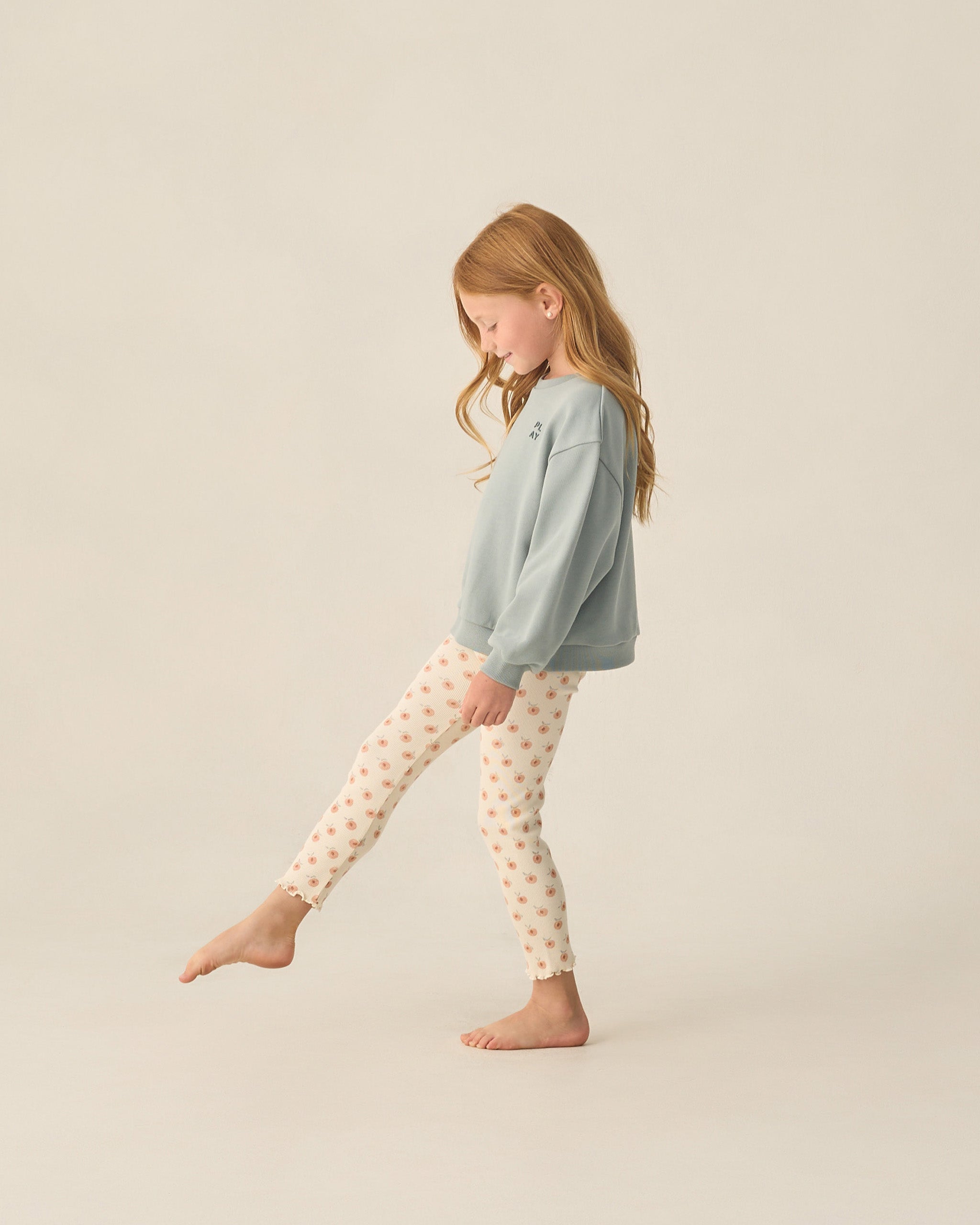 Ribbed Legging Set (Natural, Melon)