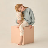 Ribbed Legging Set (Natural, Melon)