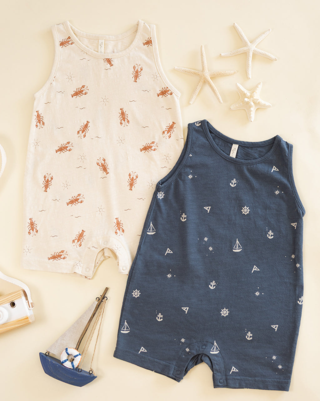 Sleeveless One-Piece (Lobster)