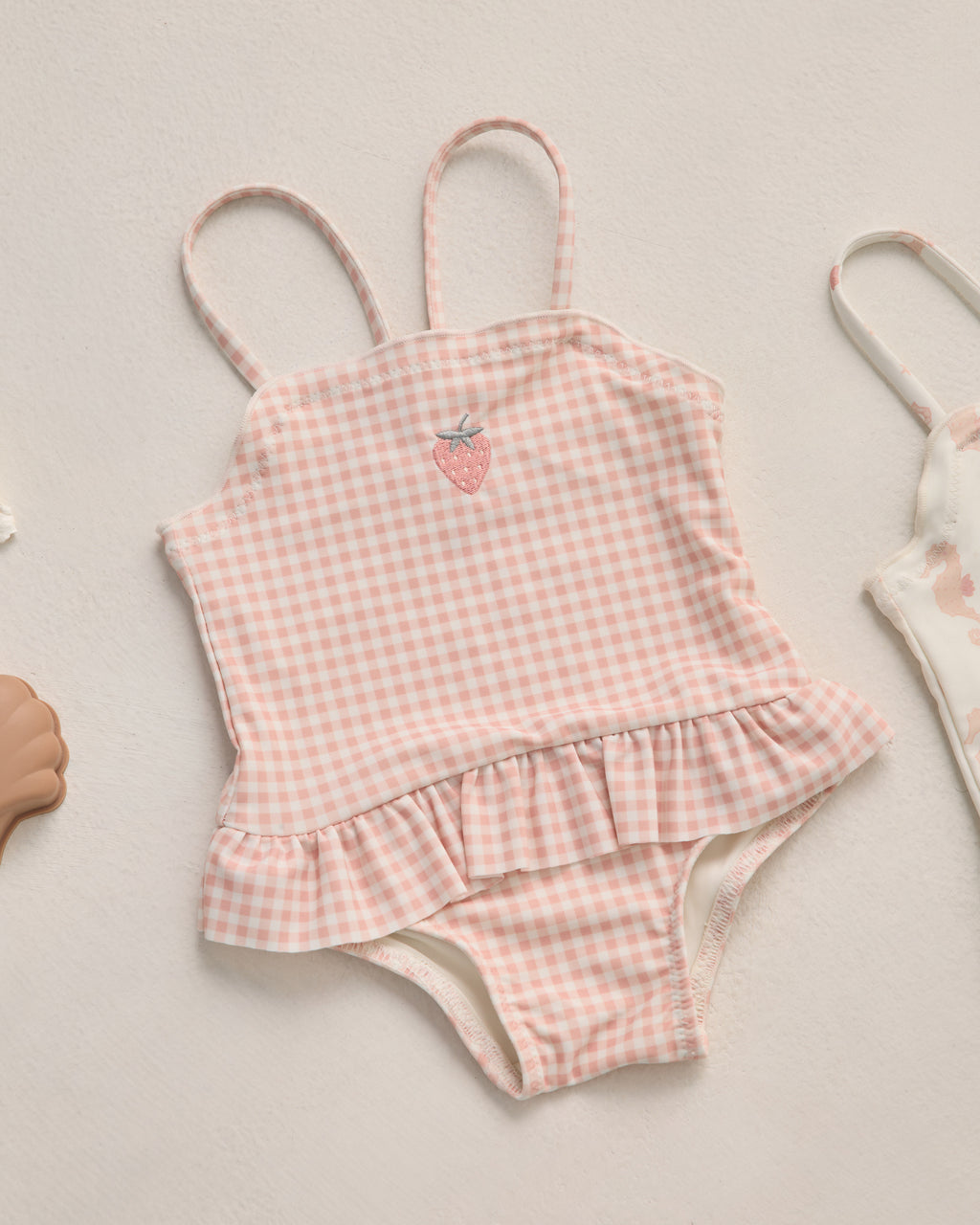 Tori Skirted One-Piece (Petal Gingham)