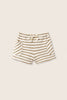 Double-Faced Striped Cotton Shorts (Sand)