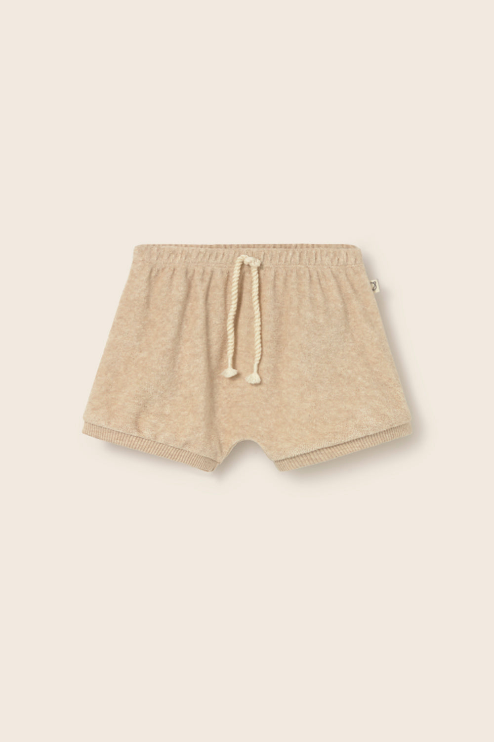 Soft Terry Cloth Shorts (Beige Melange)