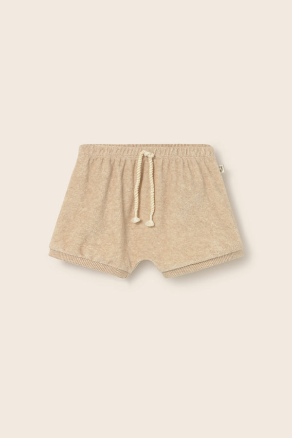 Soft Terry Cloth Shorts (Beige Melange)