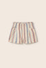 Striped Cotton Shorts (Ivory)