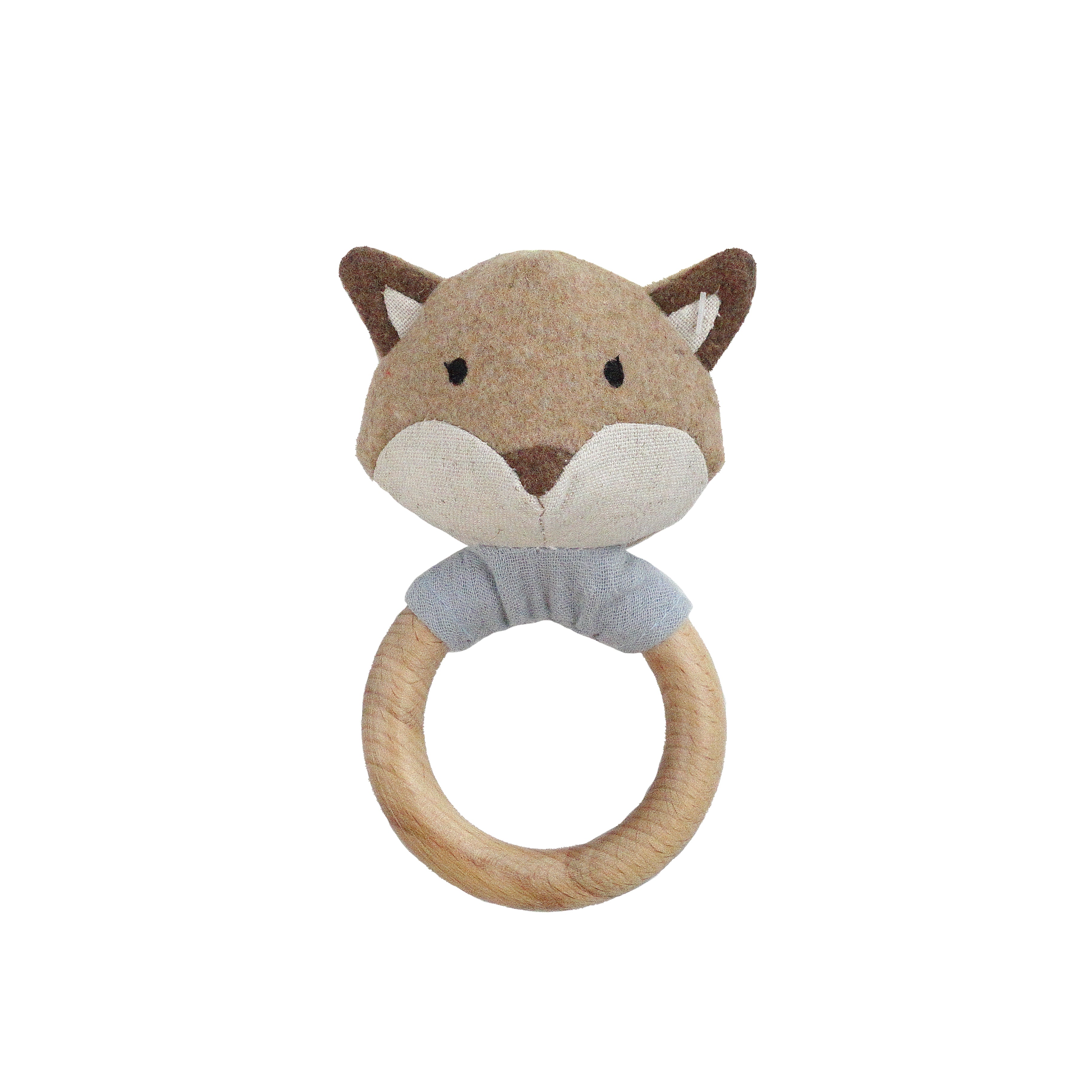 Fox Wood Rattle