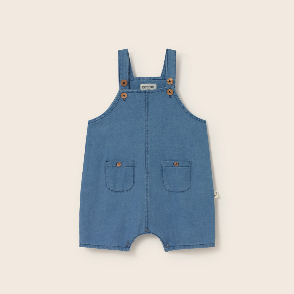 Chambray Denim Overalls (Blue)