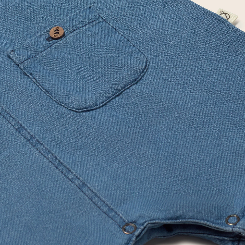 Chambray Denim Overalls (Blue)