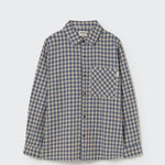 Gingham Flannel Shirt (Stone)