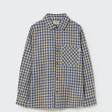 Gingham Flannel Shirt (Stone)