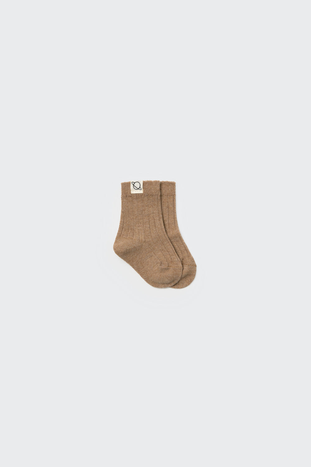 Warm Cotton Newborn Socks (Taupe)