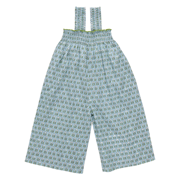 Girls Eleven Jumper (Blue Prairie Block Print)