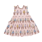 Girls Alyssa Dress (Pink Soft Serve)