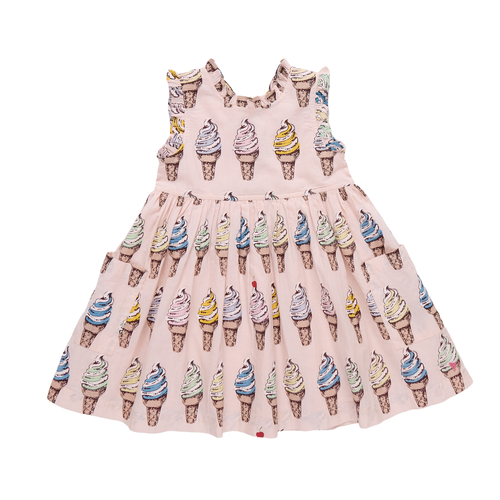 Girls Alyssa Dress (Pink Soft Serve)