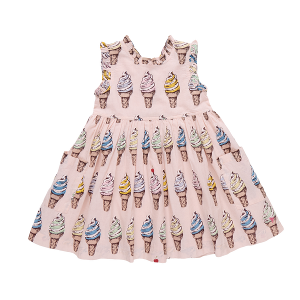 Girls Alyssa Dress (Pink Soft Serve)