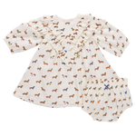 Baby Girls Everly Dress Set (Dachsunds In Sweaters)