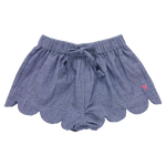 Girls Scallop Short (Chambray)