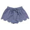 Girls Scallop Short (Chambray)