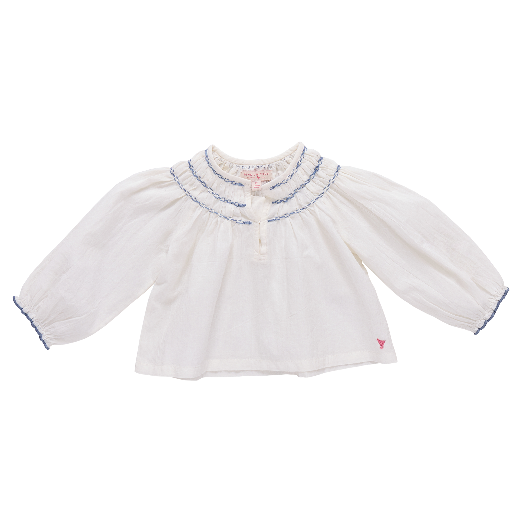 Girls Ava Top (Antique White)