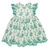 Girls Cynthia Dress (Kelly Green Eyelet)