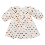 Girls Everly Dress (Dachshunds In Sweaters)