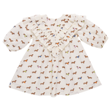 Girls Everly Dress (Dachshunds In Sweaters)