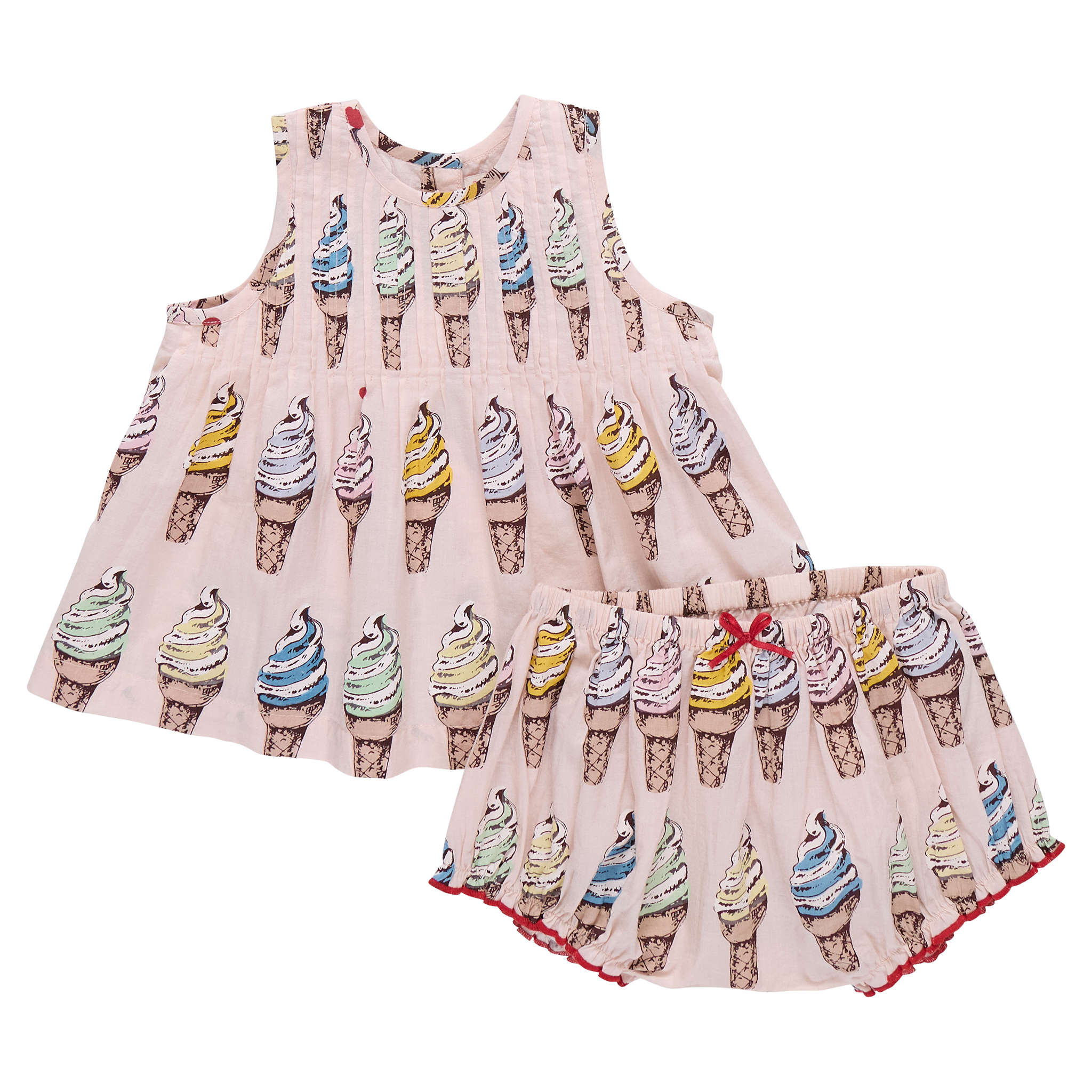 Baby Girls Jaipur 2-Pc Set (Pink Soft Serve)