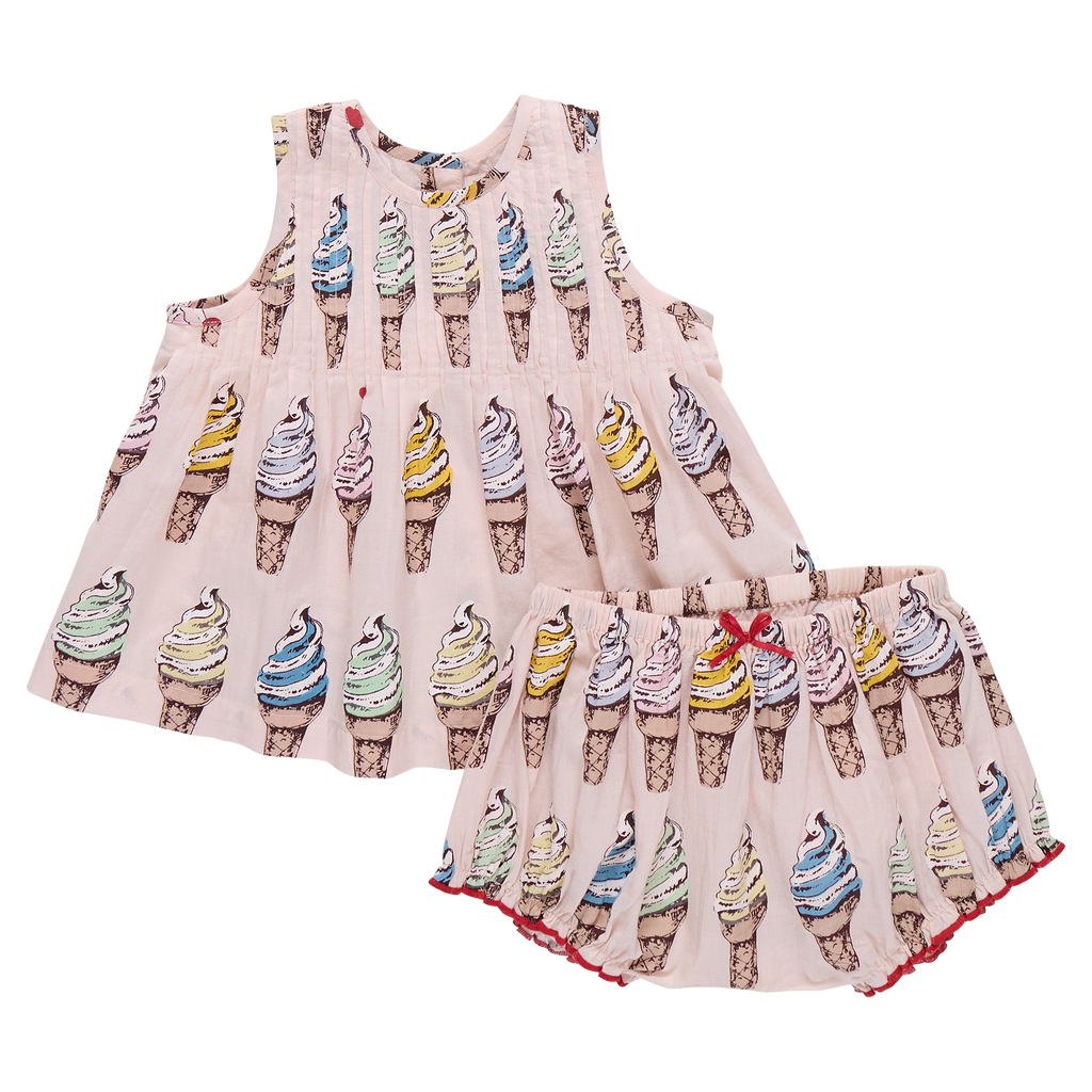 Baby Girls Jaipur 2-Pc Set (Pink Soft Serve)
