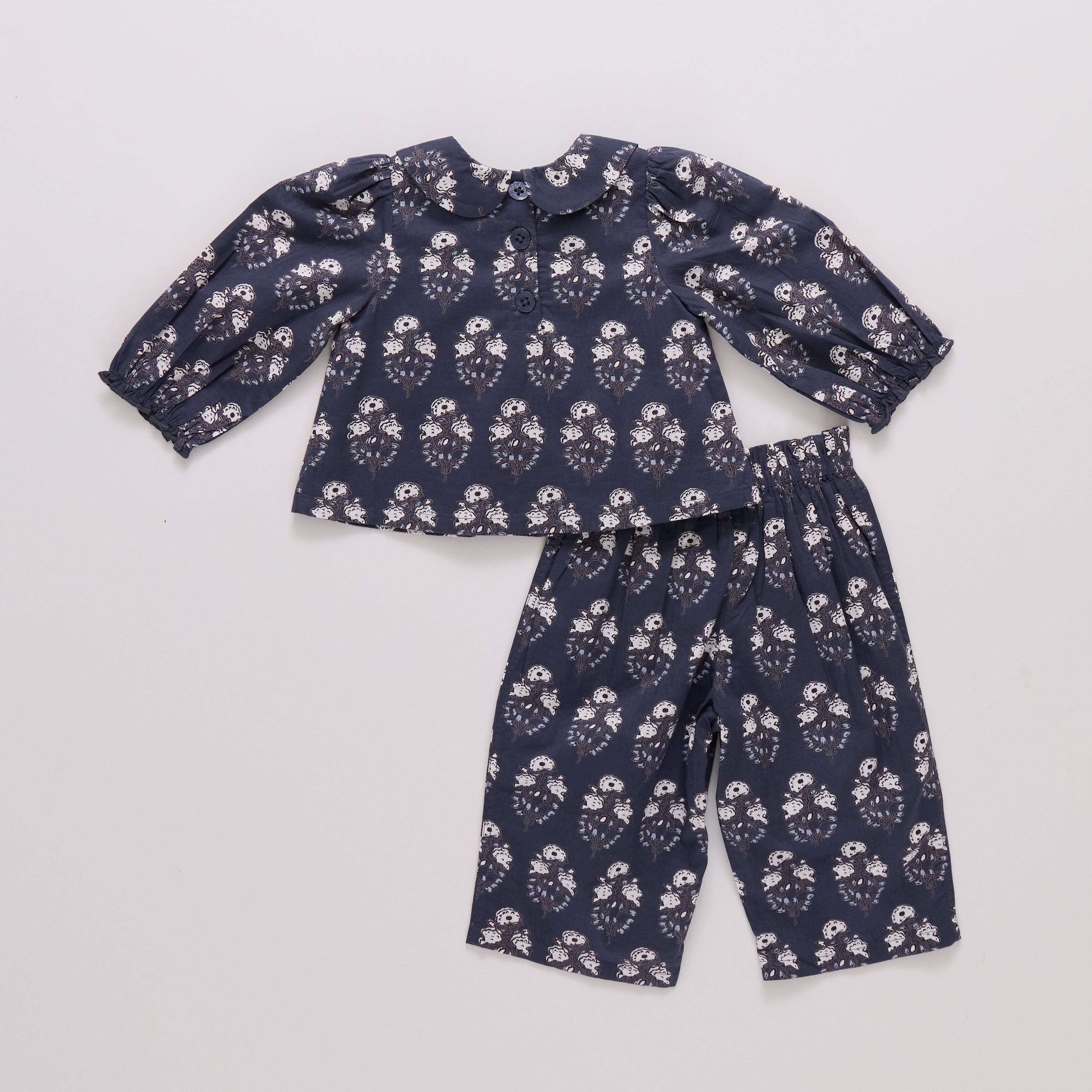 Baby Girls Dawson 2-Piece Set (Navy Strawflower)