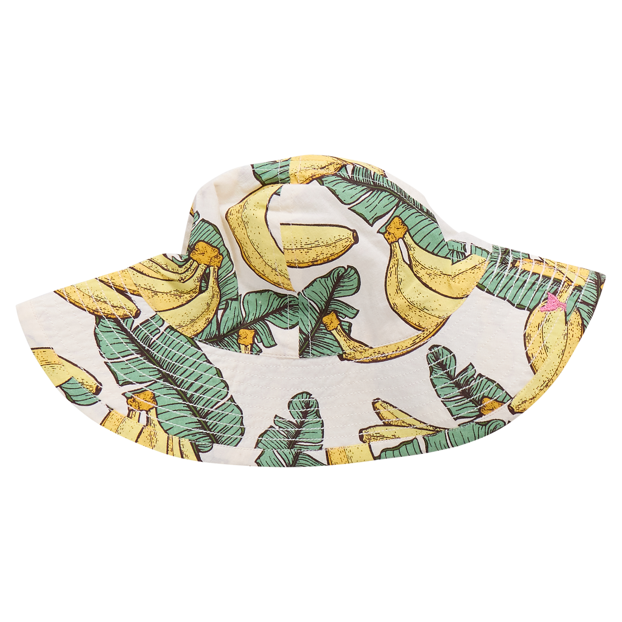 Baby Girls Sun Hat (Banana Leaves)